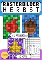Vorschau - Mal- und Bastelvorlagen - Wachsendes Materialpaket Komplettpaket GROWING BUNDLE: 🍂 Herbst im Kunstunterricht für Grundschule - Seite 1
