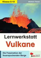 Vorschau - Arbeitsblätter - Lernwerkstatt Vulkane | Vulkanismus, Erdaufbau, Pompeji, Subduktion, Eruption, Geysire, Island, Lava, Plattentektonik | Erdkunde Physik Klasse 8-10 Lösungen - Deckblatt