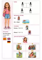 Vorschau - Arbeitsblätter - Sprechkärtchen Personas Spanisch - Seite 1