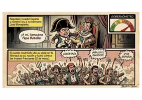 Vista previa - Hojas de trabajo - España contemporánea en cómic | Ciencias Sociales 6.º Primaria | PDF - Portada