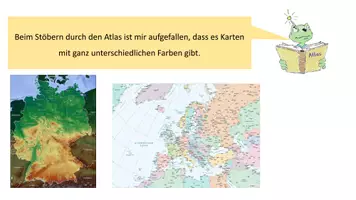 Vorschau - Arbeitsblätter - Wir lernen den Atlas besser kennen - Kartentypen - Seite 1