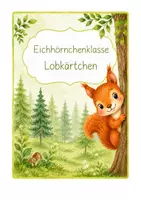 Vorschau - Bildkarten - Eichhörnchenklasse - Lobkärtchen - 7 Varianten - Deckblatt
