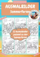 Vorschau - Mal- und Bastelvorlagen - Ausmalbilder Sommerferien☀️ - Deckblatt
