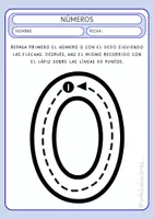 Vista previa - Hojas de trabajo - Trazo de números - página 1
