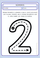 Vista previa - Hojas de trabajo - Trazo de números - página 3