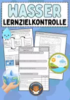 Vorschau - Test - Wasser: Lernzielkontrolle (inkl. Lösungen) (Sachunterricht Klasse 3/4) - Deckblatt