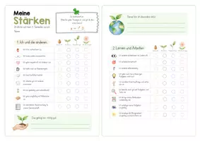 Vorschau - Arbeitsblätter - Meine Stärken und Ziele 4. Klasse – KEL-Gespräch in der Grundschule - Seite 1