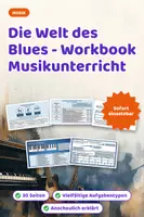 Vorschau - Unterrichtsreihen - Die Welt des Blues - Workbook Musikunterricht - Deckblatt