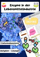 Vorschau - Arbeitsblätter - Enzyme in der Lebensmittelindustrie: Biokatalysatoren & Lebensmitteltechnik - Deckblatt