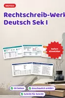 Vorschau - Arbeitsblätter - Rechtschreib-Werkstatt Deutsch Sek I - Deckblatt