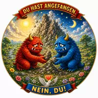Vorschau - Mal- und Bastelvorlagen - 4 Mandalas: Du hast angefangen! - Deckblatt