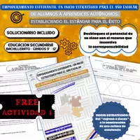 Vista previa - Hojas de trabajo - FREE Regreso a Clases para Secundaria | Metas SMART - Portada