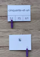 Aperçu - Apprentissages en autonomie - Cartes nombres en lettres 20 à 69 CP - Niveau 2 - Page 2