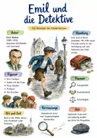 Vorschau - Arbeitsblätter - Lernposter + AB mit Fragen zum Thema "Emil und die Detektive" + Lösungsblatt + Mindmap + Infografik - Deckblatt