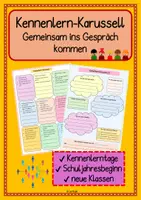 Vorschau - Arbeitsblätter - Kennenlernen Schulstart Kennlernspiel - Deckblatt