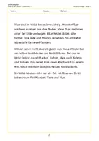 Vorschau - Arbeitsblätter - Was ist ein Wald? (3. Klasse) | Sachtext, Blitzlesen, Treppensätze, Tandemlesen | Leseförderung Leseflüssigkeit - Seite 3