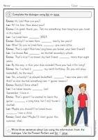 Vorschau - Arbeitsblätter - Present Perfect: FOR und SINCE – Differenzierte Arbeitsblätter Englisch (Klasse 6/7) - Seite 2