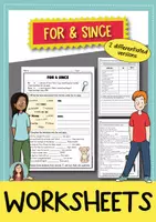 Vorschau - Arbeitsblätter - Present Perfect: FOR und SINCE – Differenzierte Arbeitsblätter Englisch (Klasse 6/7) - Deckblatt