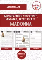 Vorschau - Arbeitsblätter - Materialpaket: Musiker/innen aus den 1980ern - Seite 1