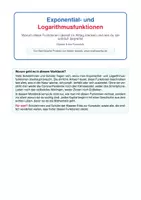 Vorschau - Arbeitsblätter - Exponential- & Logarithmusfunktionen verstehen: Wachstum & Zerfall - Deckblatt