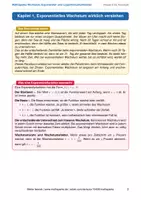 Vorschau - Arbeitsblätter - Exponential- & Logarithmusfunktionen verstehen: Wachstum & Zerfall - Seite 1