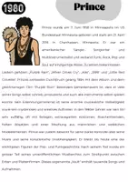 Vorschau - Arbeitsblätter - Musiker/innen aus den 1980ern: Prince - Seite 1