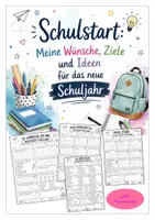 Vorschau - Arbeitsblätter - Schulstart: Meine Wünsche, Ziele und Ideen für das neue Schuljahr - Deckblatt