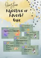 Vorschau - Spiele - Quiz Adjective or Adverb? - Präsentationsfolien - Deckblatt