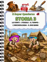 anteprima - Esercizi - Super quaderno 3 - l'archeologia - Pagina di copertina