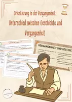 Vorschau - Stundenentwürfe - Einstieg - Unterschied Vergangenheit und Geschichte (Geschichte, Klasse 5/6) - Deckblatt
