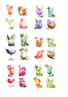 Vorschau - Mal- und Bastelvorlagen - Sommersticker basteln - Projekt - Deckblatt