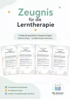 Vorschau - Anderer Materialtyp - Besonderes Zeugnis - Lerntherapie - Deckblatt