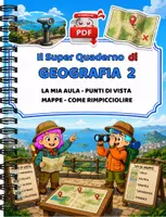 anteprima - Esercizi - SUPER QUADERNO DI GEOGRAFIA 2 - mappe e punti di vista - Pagina di copertina