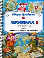 anteprima - Esercizi - SUPER QUADERNO DI GEOGRAFIA 3 - mappe e carte geografiche - Pagina 1