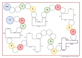 Vorschau - Spiele - Lernspiel zum Thema Umfang. (3 differenzierte Schwierigkeiten) - Deckblatt