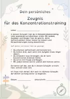 Vorschau - Anderer Materialtyp - Besonderes Zeugnis - Konzentrationstraining - Seite 2