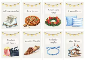 Vorschau - Mal- und Bastelvorlagen - Adventskalender für Kinder – 80 Aktivitäten | Adventskalender zum Ausdrucken - Seite 1
