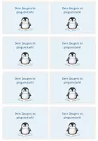 Vorschau - Bildkarten - Pinguinstarkes Zeugnis (Kärtchen zum Zeugnis/ Ferienstart) - Seite 1