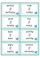 Vorschau - Bildkarten - Cards / Adjective - Adverb - Seite 2
