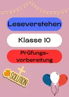 Vorschau - Arbeitsblätter - Leseverstehen Französisch Klasse 10 - Prüfungsvorbereitung - Deckblatt