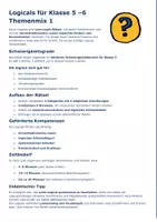Vorschau - Arbeitsblätter - Wachsendes Paket - Logicals Klasse 5 - 6x Freiarbeitskartei - 3-fach differenziert - mit Lösung & Lösungswegen - Leseverständnis Klasse 5 - Seite 3