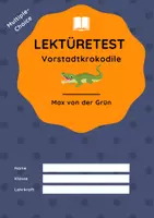 Vorschau - Arbeitsblätter - Lektüretest zu "Vorstadtkrokodile" von Max von der Grün - Deckblatt