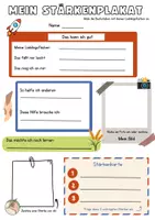 Vorschau - Arbeitsblätter - Stärkenplakat Vorlage - Deckblatt