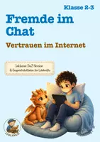 Vorschau - Arbeitsblätter - Cybergrooming in der Grundschule – differenziertes Leseheft (3 Niveaustufen, auch für schwache Leser & DaZ) - Deckblatt