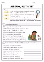 Vorschau - Arbeitsblätter - Present Perfect: ALREADY, JUST, YET – Differenzierte Arbeitsblätter Englisch (Klasse 6/7) - Seite 2