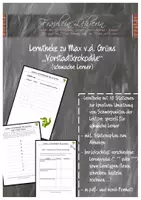 Vorschau - Arbeitsblätter - Lerntheke zu "Vorstadtkrokodile" (Max von der Grün); für lernschwache Klassen - Deckblatt