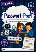 Vorschau - Stundenentwürfe - Künstliche Intelligenz Digitale Detektive Band 4 KI Passwörter & Datenspuren Wie ich mich selbst im Internet schütze - Deckblatt