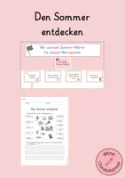 Vorschau - Stundenentwürfe - Unterrichtsstunde Sommer - Wortschatzaufbau - Deckblatt