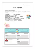 Vorschau - Arbeitsblätter - Some and Any - Grammatik - Deckblatt