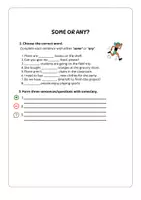 Vorschau - Arbeitsblätter - Some and Any - Grammatik - Seite 1